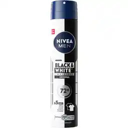 Albert Heijn NIVEA Men black & white invisible spray aanbieding
