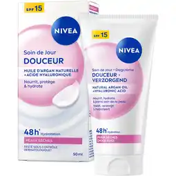 Albert Heijn NIVEA Voedende dagcrème spf15 droge huid aanbieding