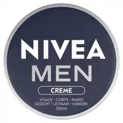 Albert Heijn NIVEA Men crème gezicht, lichaam & handen aanbieding