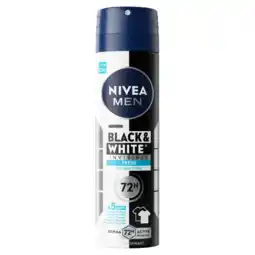 Albert Heijn NIVEA Men black & white fresh deodorant spray aanbieding