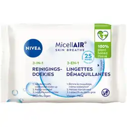 Albert Heijn NIVEA Skin breathe micellair reinigingsdoekjes aanbieding