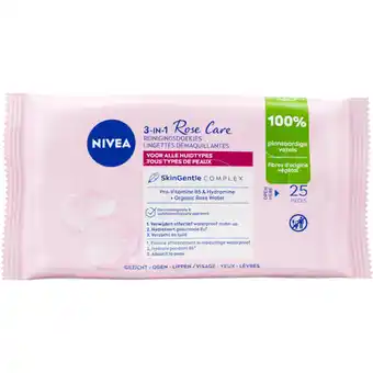 Albert Heijn NIVEA Miccelair rose water reinigingsdoekjes aanbieding