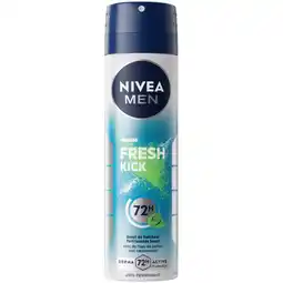 Albert Heijn NIVEA Men fresh kick deodorant aanbieding