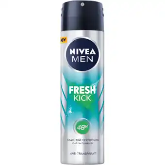 Albert Heijn NIVEA Men fresh kick deodorant aanbieding