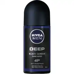 Albert Heijn NIVEA Men deep carbon anti transpirant roller aanbieding