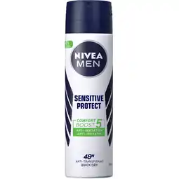 Albert Heijn NIVEA Sensitive protect anti transpirant spray aanbieding