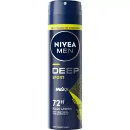 Albert Heijn NIVEA Men deep sport anti-transpirant spray aanbieding