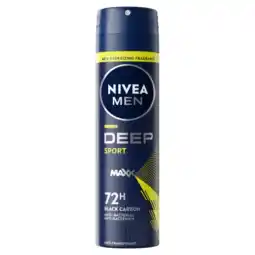 Albert Heijn NIVEA Men deep sport anti-transpirant spray aanbieding