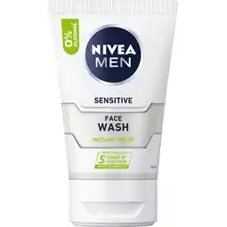 Albert Heijn NIVEA Men sensitive gezichtsreiniger gel aanbieding