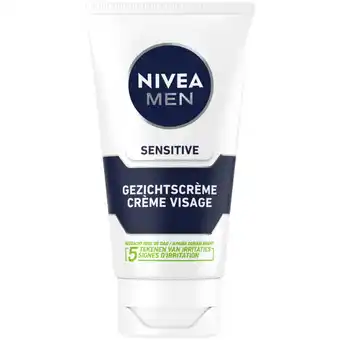 Albert Heijn NIVEA Men sensitive gezichtscrème aanbieding