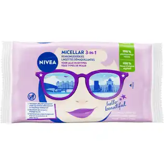 Albert Heijn NIVEA Micellar 3-in-1 reinigingsdoekjes aanbieding