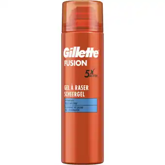 Albert Heijn Gillette Fusion scheergel hydratant aanbieding