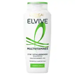Albert Heijn L'Oréal Paris Elvive Multivitamines 2in1 verzorgende shampoo aanbieding