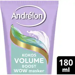 Albert Heijn Andrélon Kokos volume boost 1 minuut wow masker aanbieding