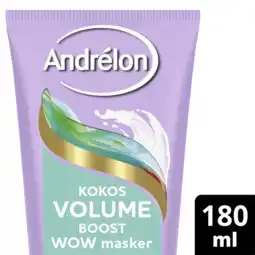 Albert Heijn Andrélon Kokos volume boost 1 minuut wow masker aanbieding