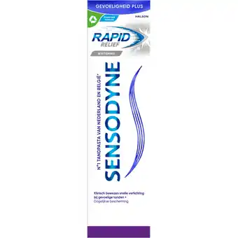 Albert Heijn Sensodyne Rapid relief whitening tandpasta aanbieding