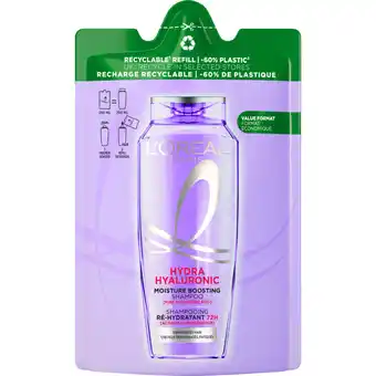 Albert Heijn L'Oréal Paris Elvive Hydra hyaluronic shampoo refill aanbieding