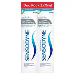 Albert Heijn Sensodyne Gentle whitening tandpasta 2-pack aanbieding
