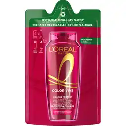 Albert Heijn L'Oréal Paris Elvive Color vive shampoo refill aanbieding