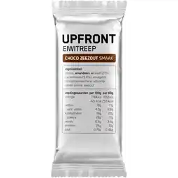 Albert Heijn Upfront Eiwitreep Choco Zeezout aanbieding