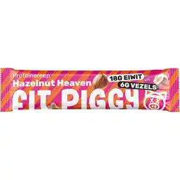 Albert Heijn Fit Piggy Proteïnereep hazelnut heaven aanbieding