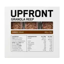 Albert Heijn Upfront Granola reep choco smaak aanbieding