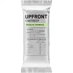 Albert Heijn Upfront Eiwitreep pistache framboos aanbieding