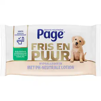 Albert Heijn Page Puur vochtig toiletpapier aanbieding