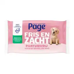 Albert Heijn Page Sensitive vochtig toiletpapier aanbieding