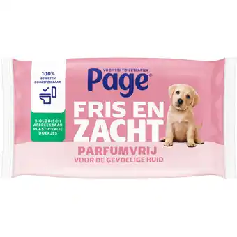 Albert Heijn Page Sensitive vochtig toiletpapier aanbieding