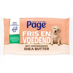 Albert Heijn Page Shea butter vochtig toiletpapier aanbieding