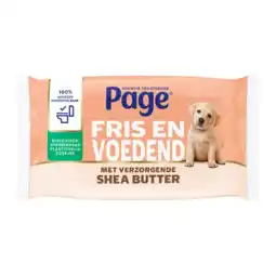 Albert Heijn Page Shea butter vochtig toiletpapier aanbieding