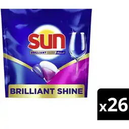 Albert Heijn Sun Brilliant shine all-in-1 vaatwascapsules aanbieding