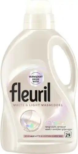 Albert Heijn Fleuril Renew white & light wasmiddel aanbieding