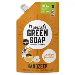 Albert Heijn Marcel's Green Soap Handzeep orange & jasmin navulling aanbieding