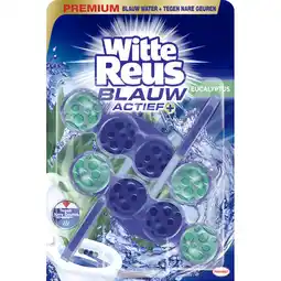 Albert Heijn Witte Reus Toiletblok blauw actief eucalyptus 2pack aanbieding