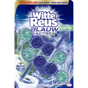 Albert Heijn Witte Reus Toiletblok blauw actief eucalyptus 2pack aanbieding