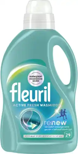 Albert Heijn Fleuril Renew active fresh wasmiddel aanbieding