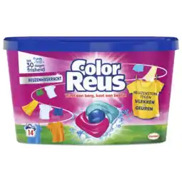 Albert Heijn Witte Reus Color 3+1 power wasmiddel capsules kleur aanbieding