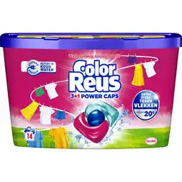 Albert Heijn Witte Reus Color 3+1 power wasmiddel capsules kleur aanbieding