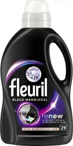 Albert Heijn Fleuril Renew black & fiber vloeibaar wasmiddel aanbieding