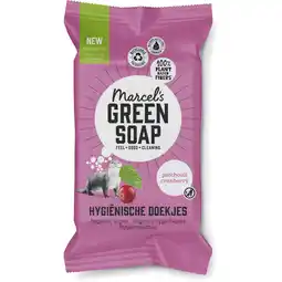 Albert Heijn Marcel's Green Soap Hygienische doekjes patchouli&cranberry aanbieding