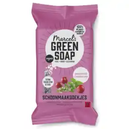 Albert Heijn Marcel's Green Soap Hygienische doekjes patchouli&cranberry aanbieding