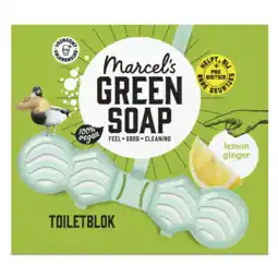 Albert Heijn Marcel's Green Soap Toiletblok lemon ginger aanbieding