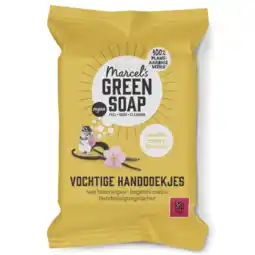 Albert Heijn Marcel's Green Soap Hand wipes vanilla & cherry blossom aanbieding