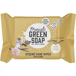 Albert Heijn Marcel's Green Soap Hand wipes vanilla & cherry blossom aanbieding