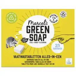 Albert Heijn Marcel's Green Soap Vaatwastabletten alles-in-een aanbieding