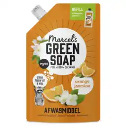 Albert Heijn Marcel's Green Soap Afwasmiddel orange jasmine navulling aanbieding
