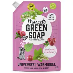 Albert Heijn Marcel's Green Soap Wasmiddel patchouli cranberry navulling aanbieding
