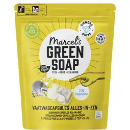 Albert Heijn Marcel's Green Soap Vaatwas capsules all-in-one aanbieding